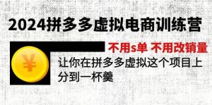 2024拼多多虚拟电商训练营 不s单 不改销量  做虚拟项目分一杯羹(更新10节)采购|汽车产业|汽车配件|机加工蚂蚁智酷企业交流社群中心