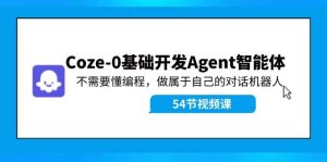 Coze-0基础开发 Agent智能体教程:不需要懂编程,做属于自己的对话机器人采购|汽车产业|汽车配件|机加工蚂蚁智酷企业交流社群中心